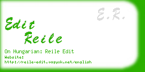 edit reile business card